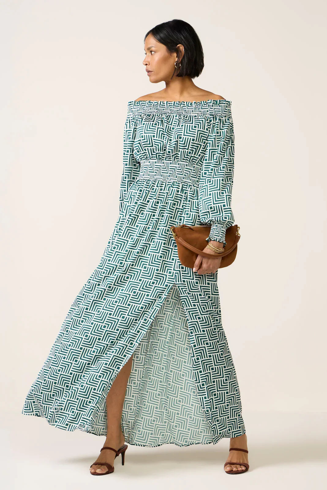 Hailey Off the Shoulder Maxi Dress