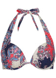 Marilyn Push Up Bikini Top Paisley Foulard