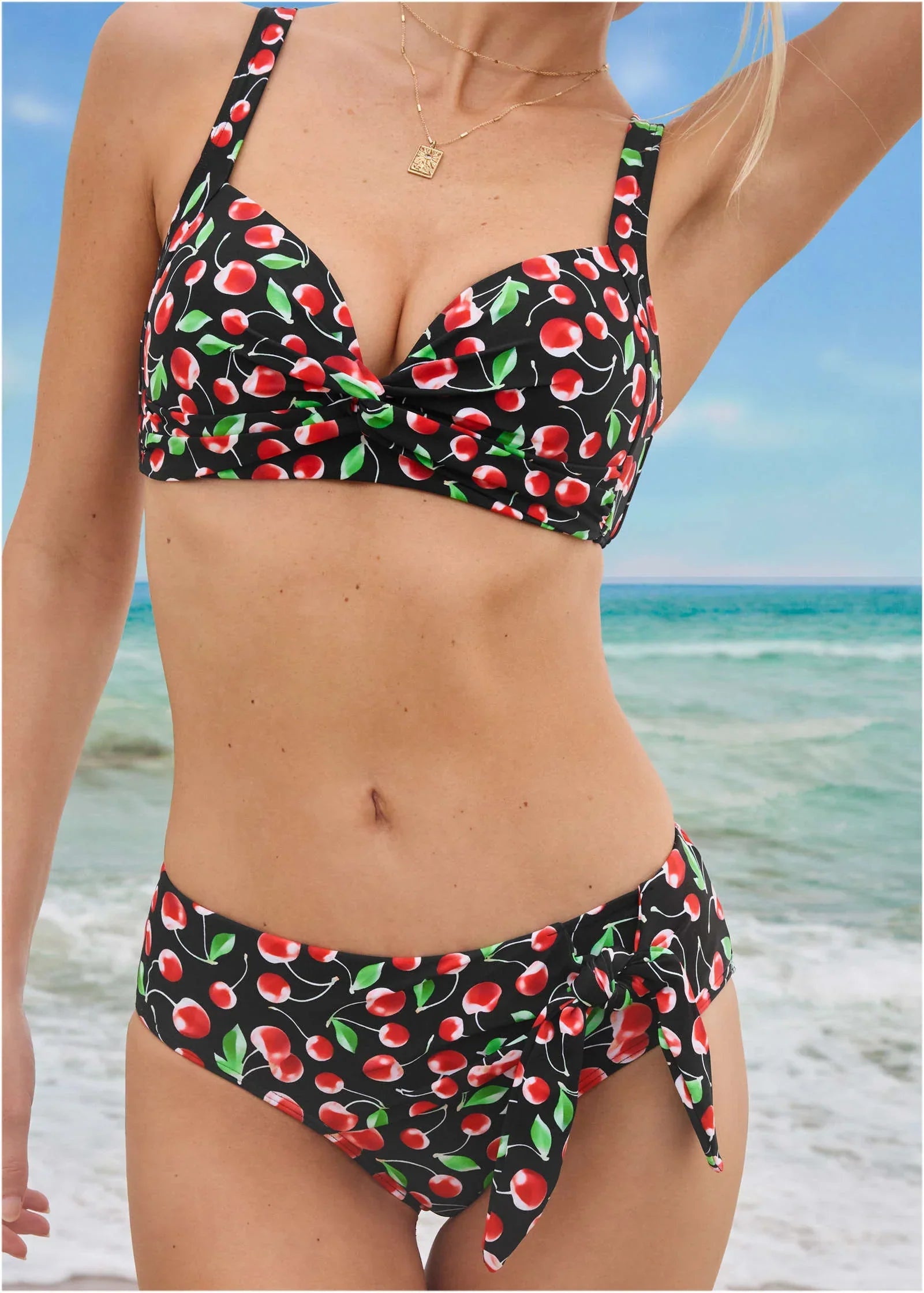 Kauai Bikini Bottom Very Cherry