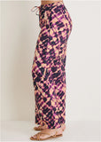 Linen Wide Leg Pants Desert Tie Dye