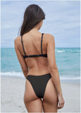 Malibu Cheeky Bikini Bottom Black Beauty