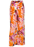 Linen Side Slit Pant Desert Floral