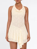 FIORELLA MINI DRESS WHITE LACE CREAM