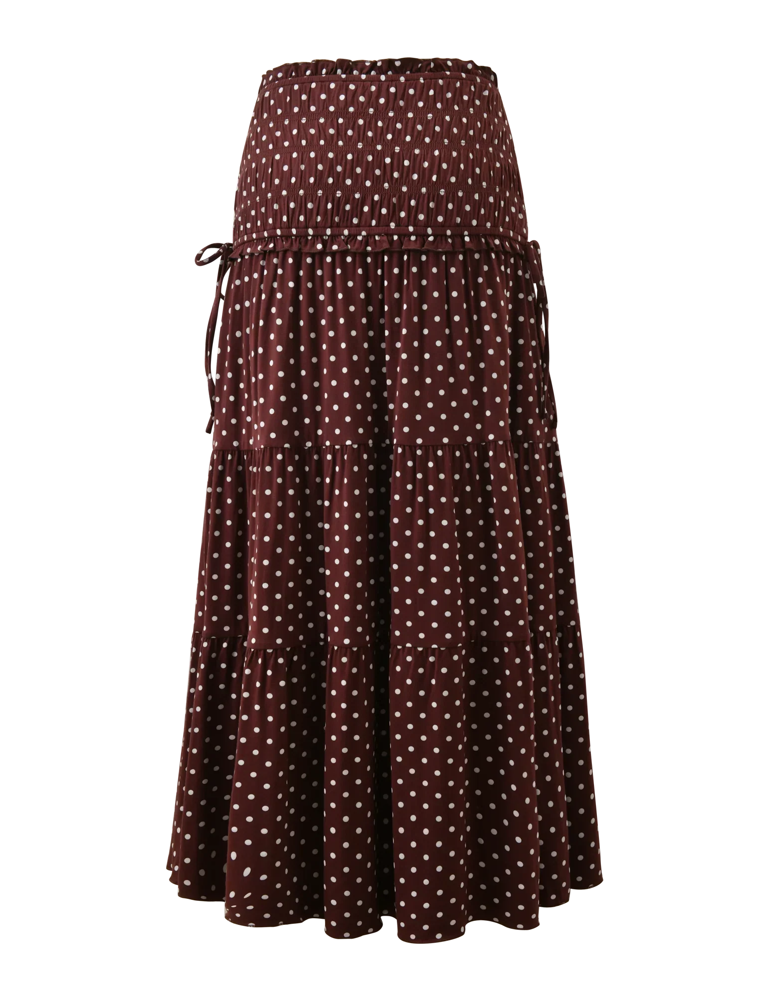 DENALI MAXI SKIRT BROWN DOT