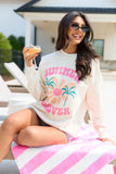 Summer Forever Cream Graphic Sweatshirt