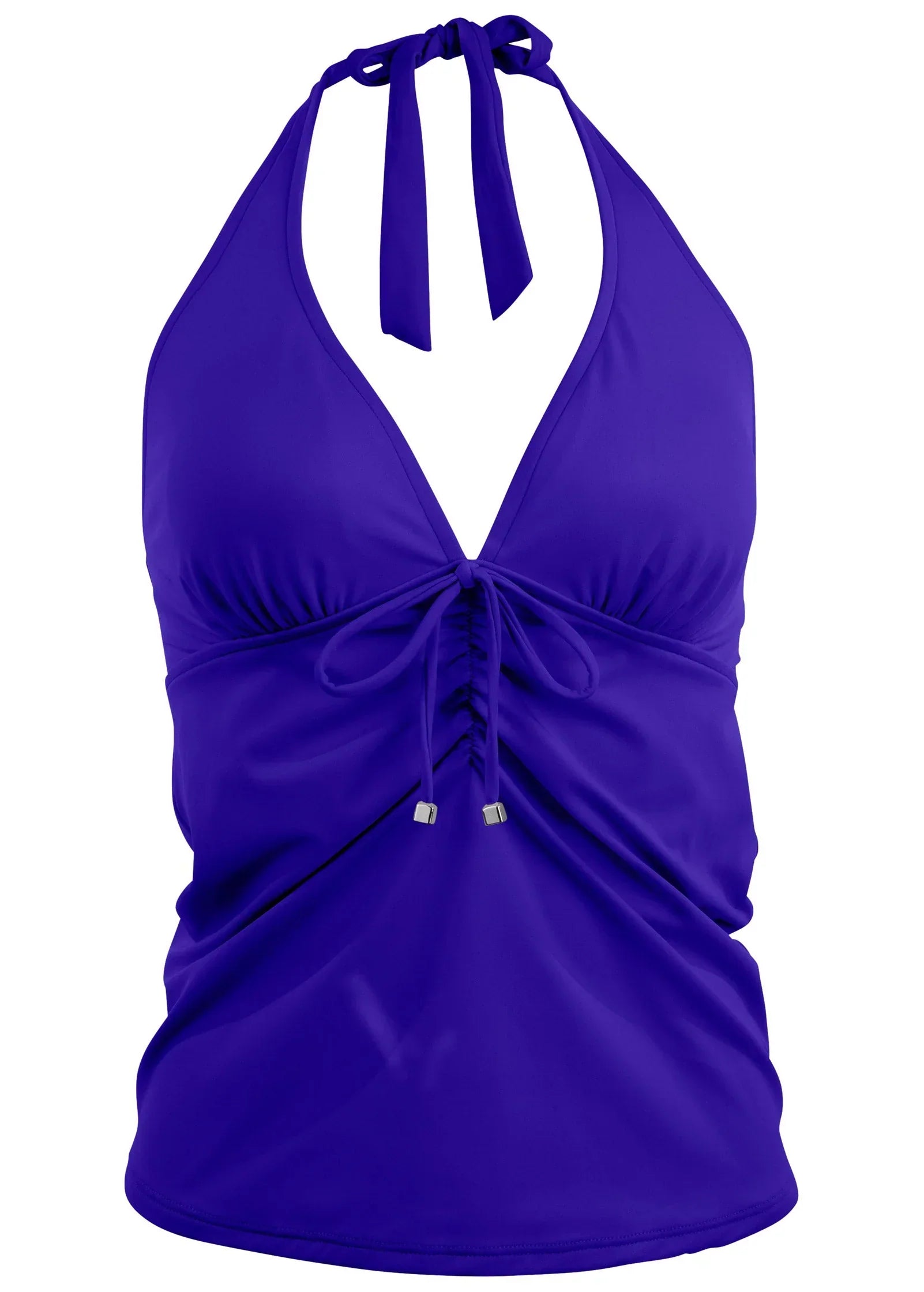 Sicily Halter Tankini Top Cobalt Blue