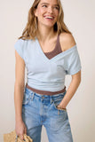 Nora V Neck Muscle Tee