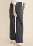 Diana Wide Leg Pants Heather Grey Cream