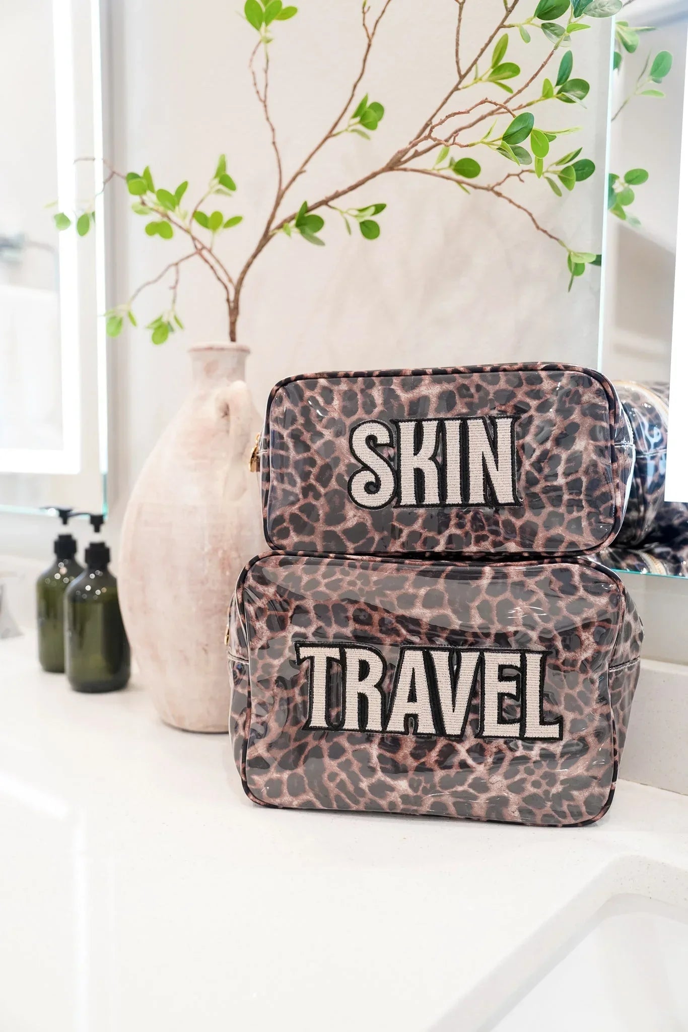 KenzKustomz Leopard Clear Coat XL Bag Travel PREORDER