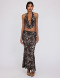 PEARL TOP MULTI LEOPARD