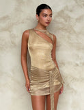 AZELMA DRESS GOLD