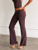 KITTIE BUCKLE PANT CHOCOLATE