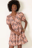 SS V Neck Mini Dress