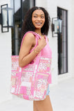 Avery Pink Patchwork Quilted Tote