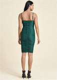 Ruched Mini Dress Green