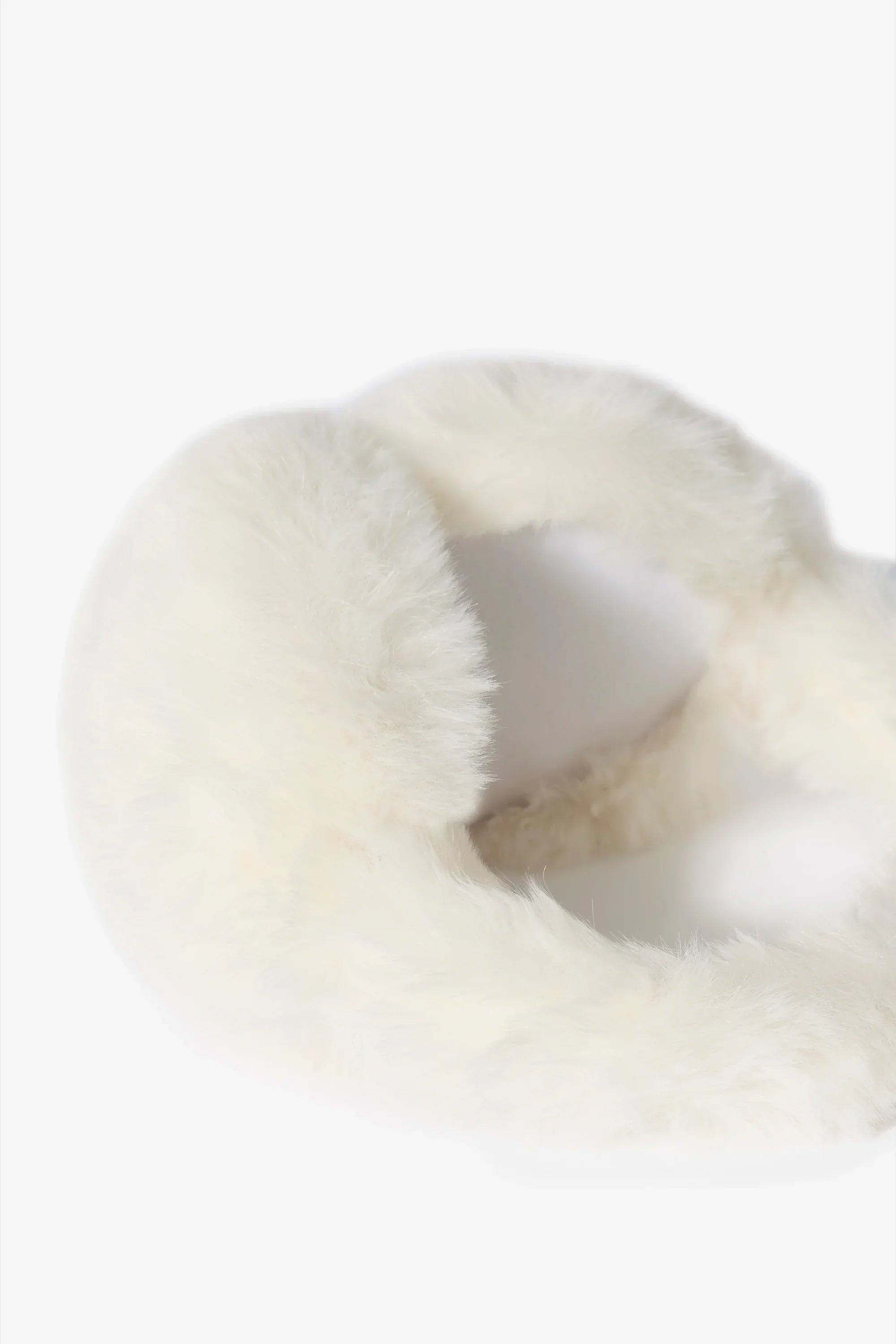 Faux Fur Earmuffs in Ice