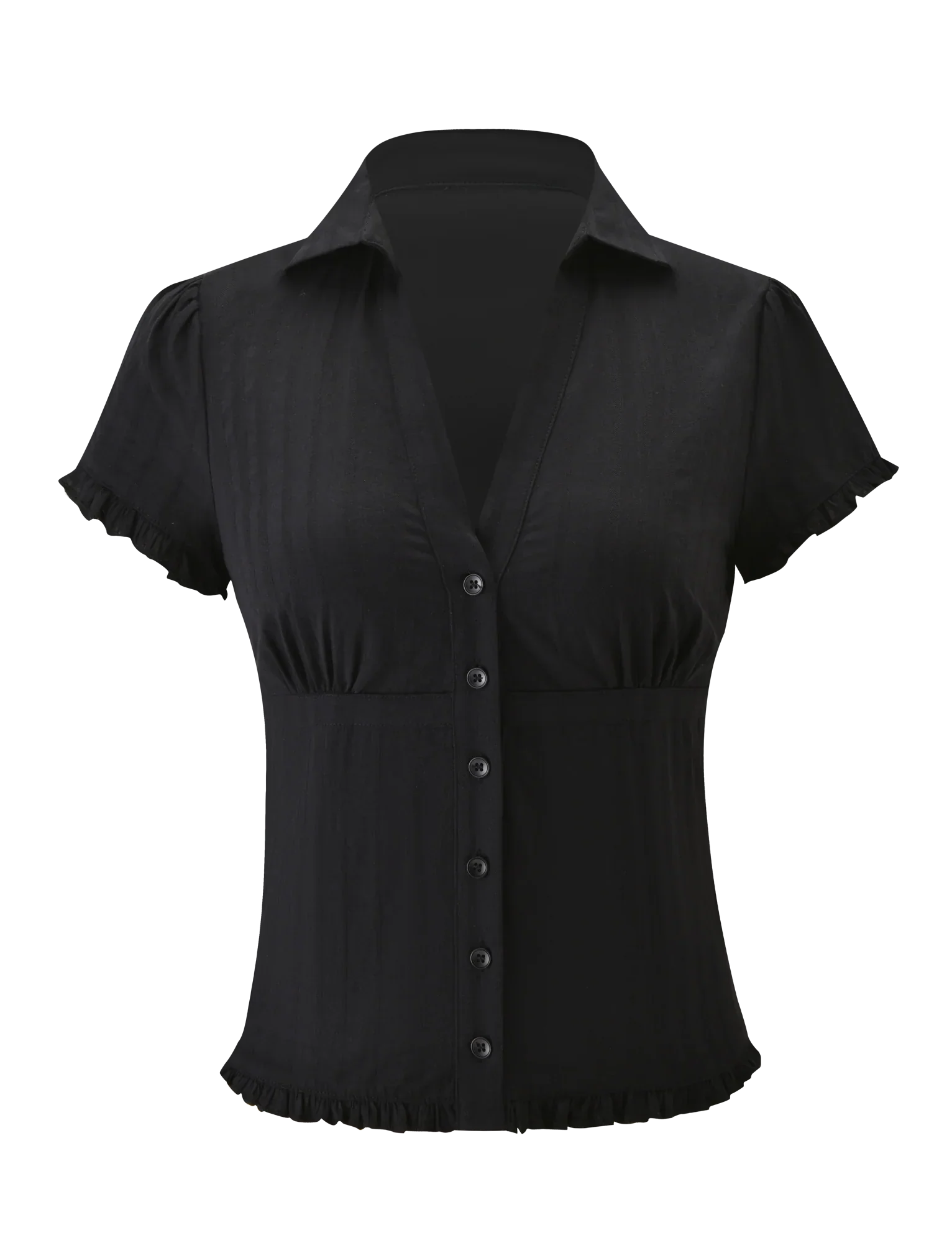 VALERIE SHORT SLEEVE SHIRT BLACK