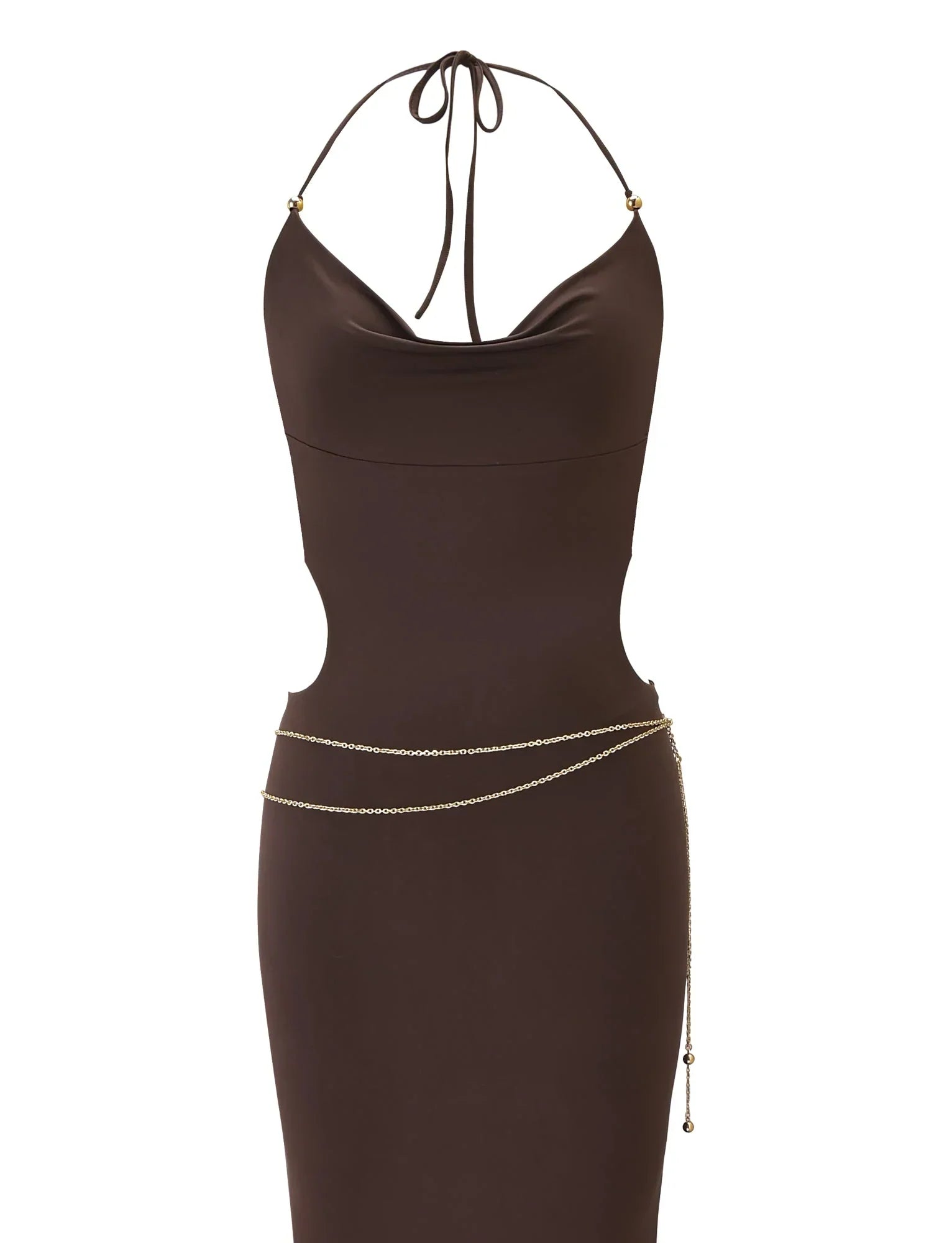 SURIYA MAXI DRESS CHOCOLATE BROWN