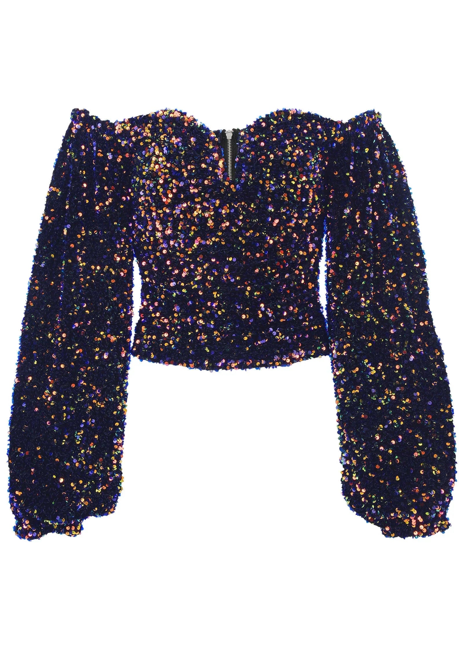 Sequin Off The Shoulder Top Multi