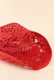 Americana Red Straw Cowboy Hat