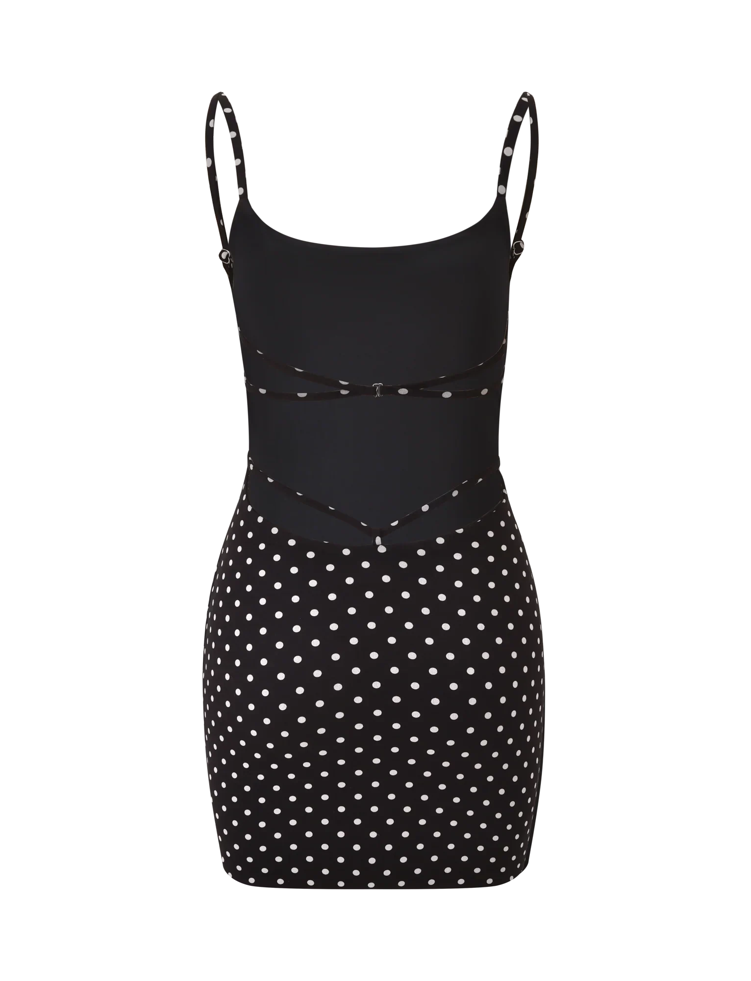 MINERVA MINI DRESS 20 BLACK POLKA DOT