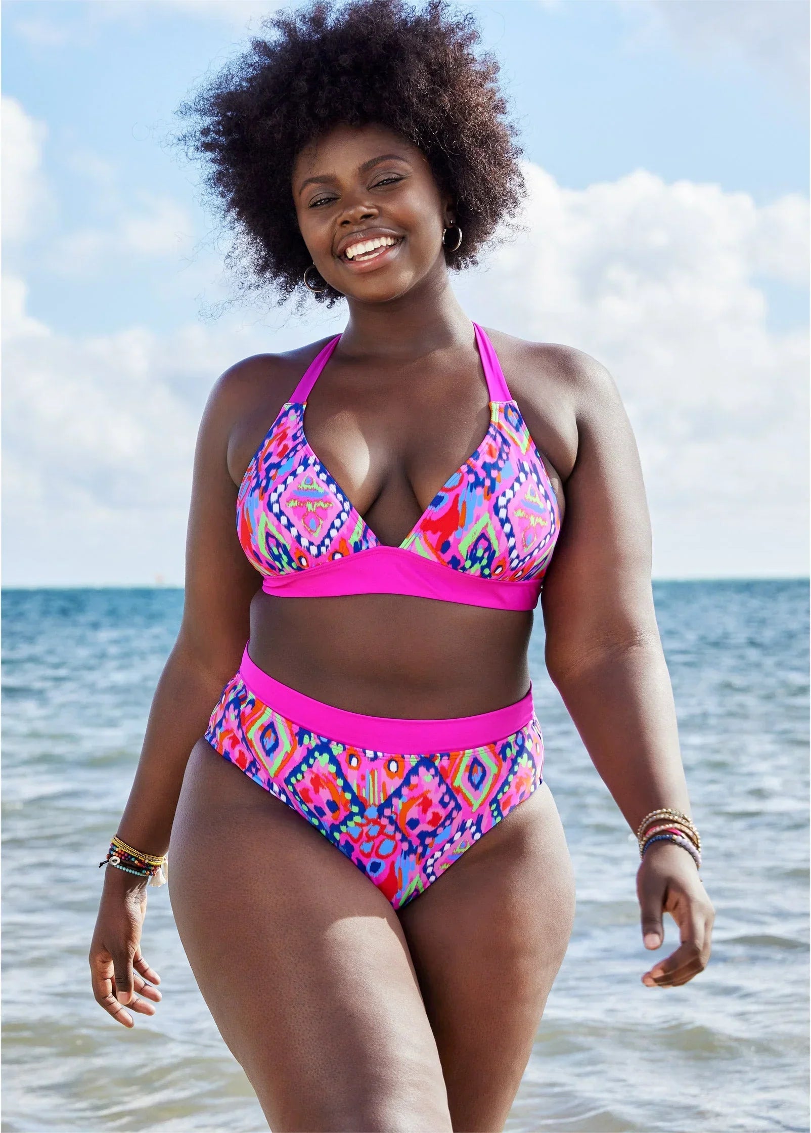 Volley High Waist Bottom Paradise Bright