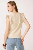 Tori Ruffle Sweatshirt