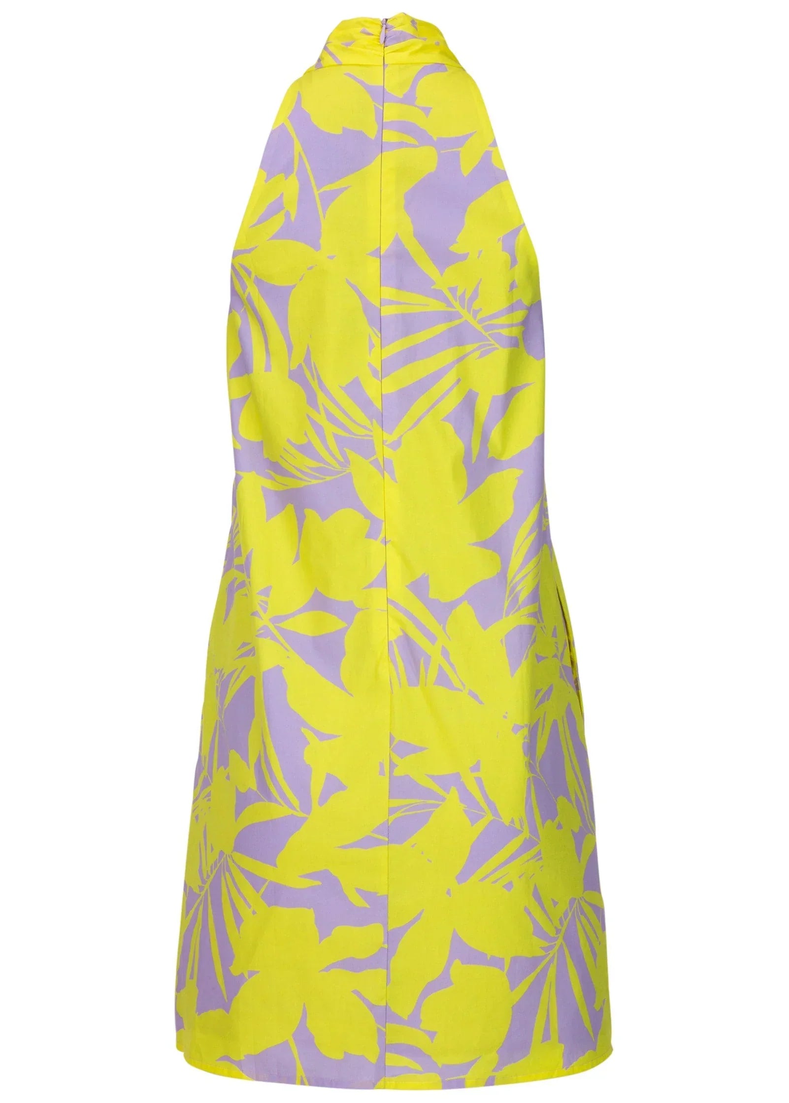 Twist Halter Dress Exotic Shadow Floral
