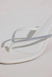 Heeled Sandal in White