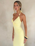 ZENEVA MAXI DRESS LEMON
