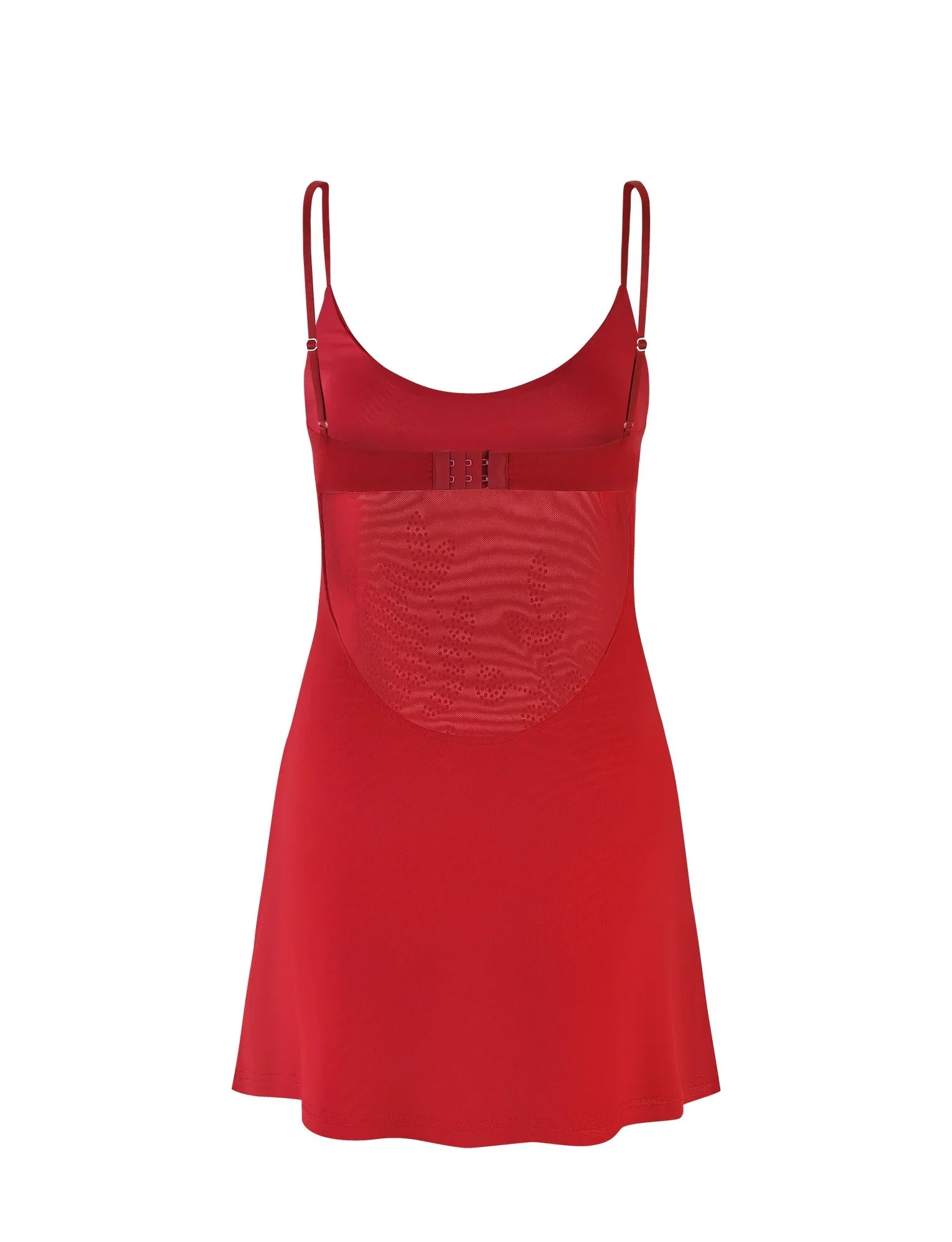 OCTAVIA DRESS RED CHERRY RED
