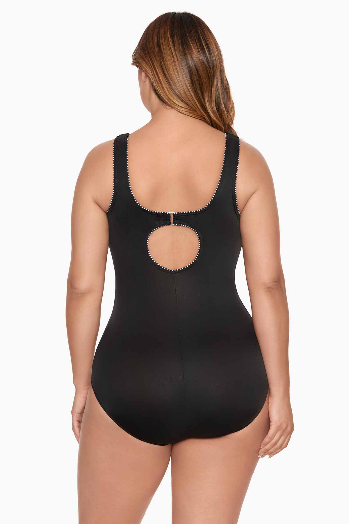 Plus Size Colorblock Touche One Piece