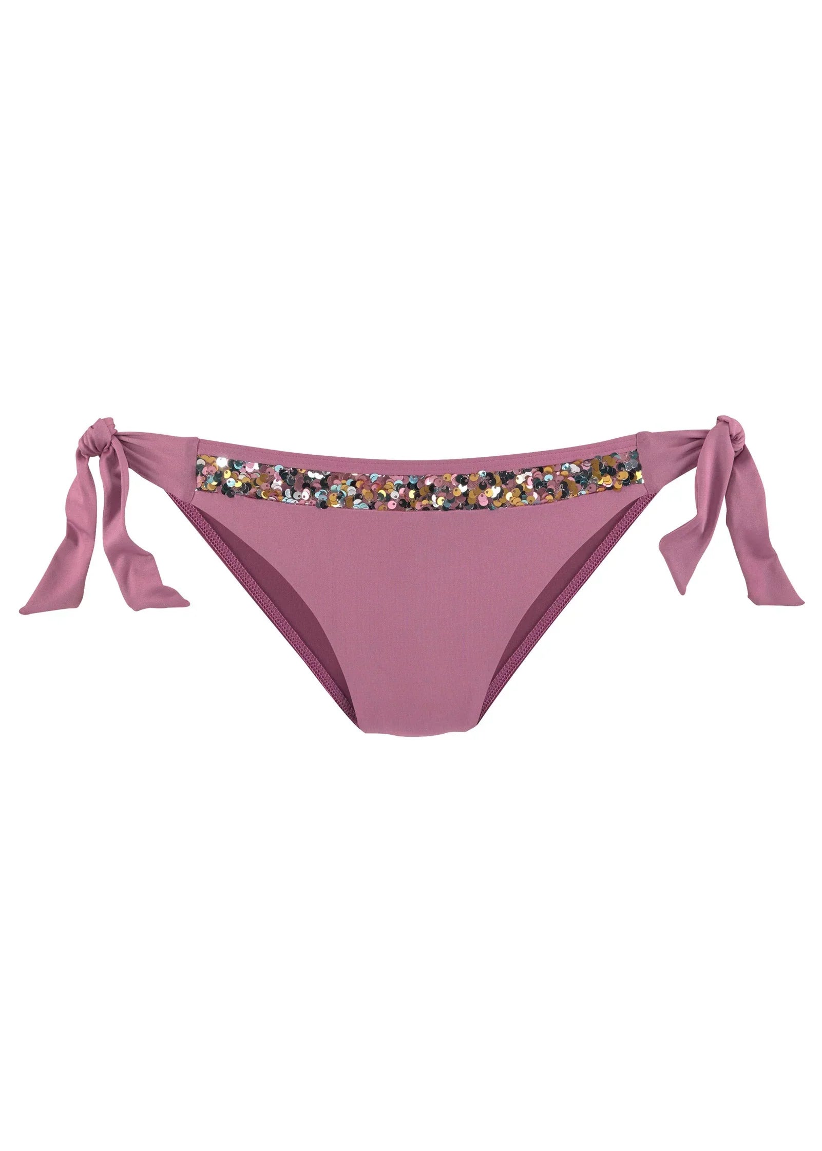 Sequin Tie Side Moderate Bottom Pink Multi