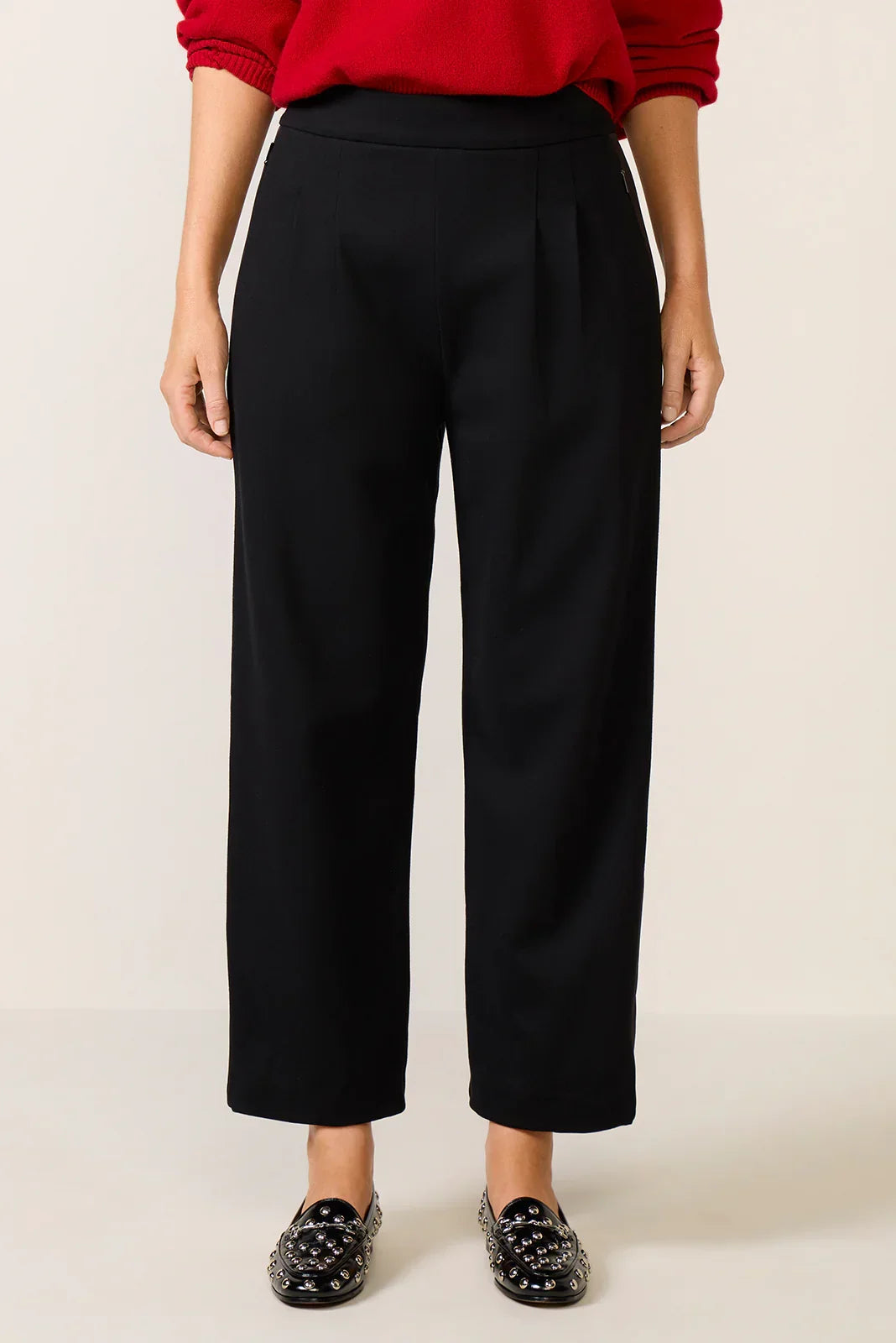 Ponte Pleated Trouser