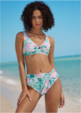 Tamera High Waist Bottom Tropical Garden
