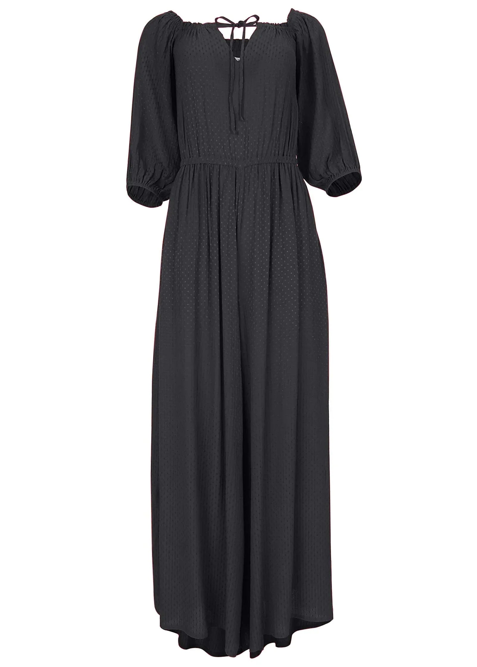 Off The Shoulder Jumpsuit Jet Black