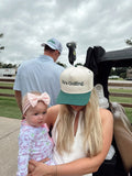 KenzKustomz Green Vintage Trucker Hat Hes Golfing