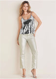 Mirror Sequin Tank Mirrored Mesh Sequins