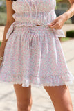 Aubrey Floral Lace Trim Skort