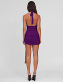 JUSTINA MINI DRESS PURPLE