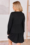 Donelle Black Tiered Dress