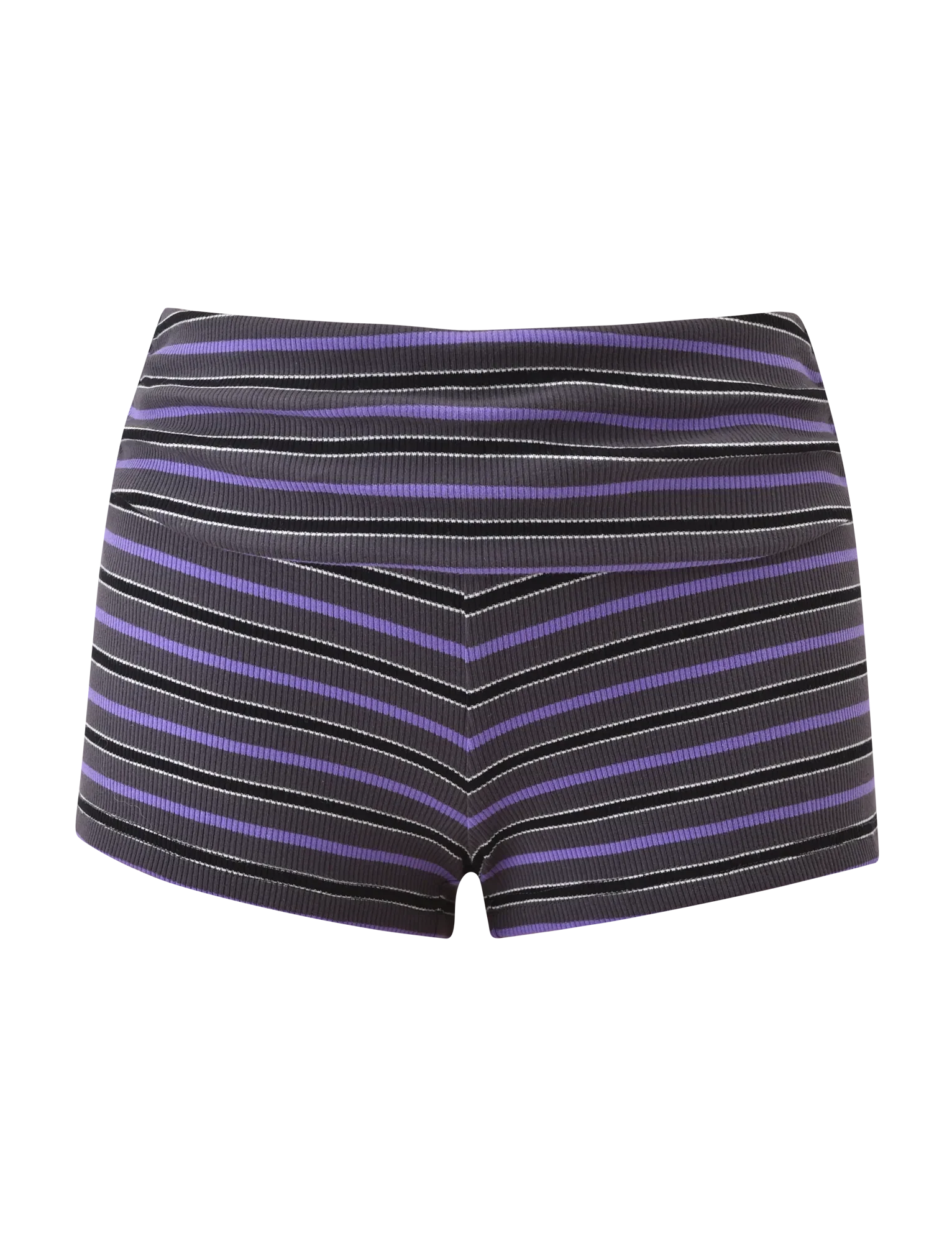 CERYS RIB SHORT GREY STRIPE