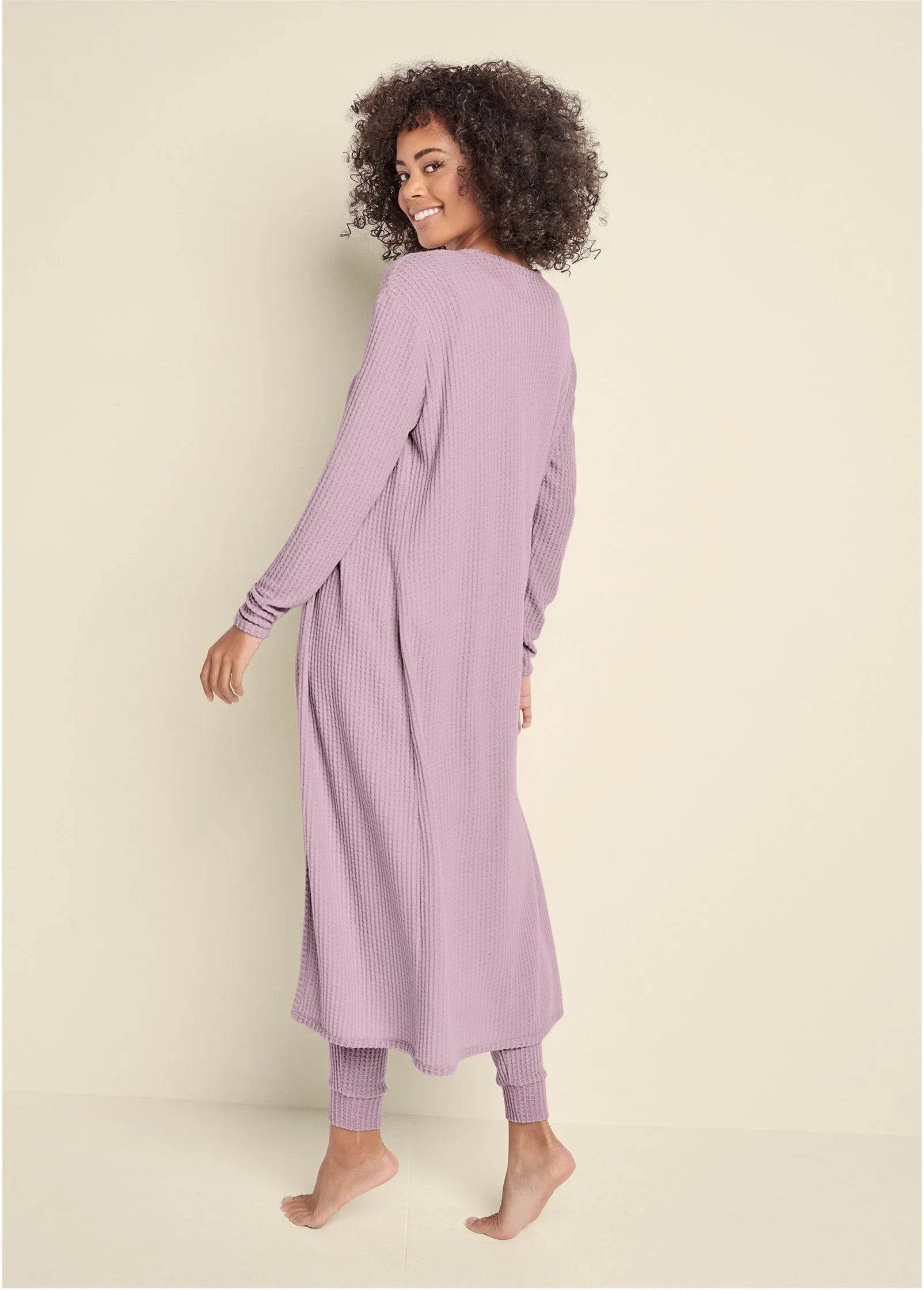 Cozy Waffle 3 Piece Set Mauve