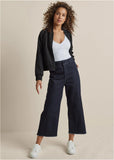 High Rise Wide Leg Jeans Dark Wash