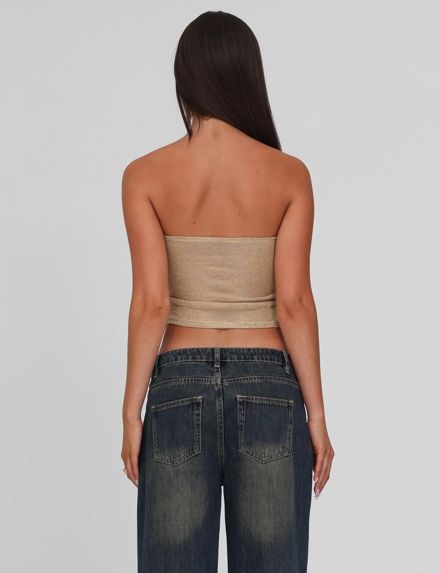 HARRIETT TUBE TOP GOLD