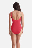 Sonny Surplice One Piece Hot Coral