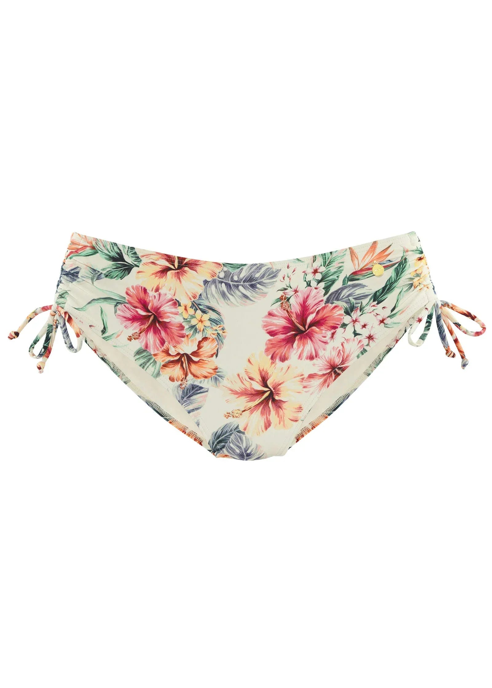 Printed Tie Side Moderate Bottom Cream Multi