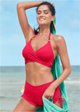 Laguna Wrap Underwire Top Red Hot