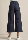 High Rise Wide Leg Jeans Dark Wash