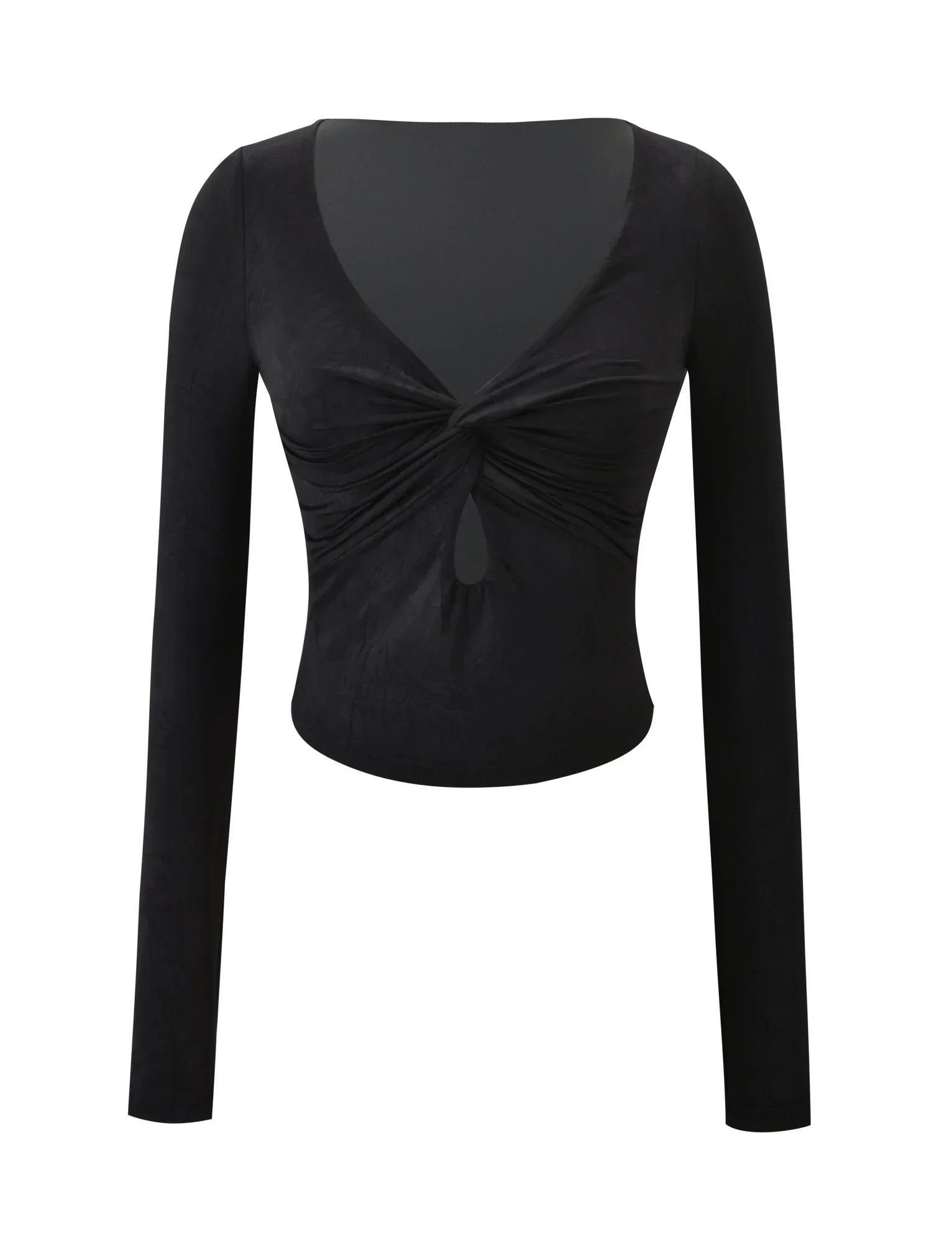 SAFFIRA LONG SLEEVE TOP BLACK